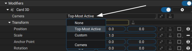 Setting the active camera