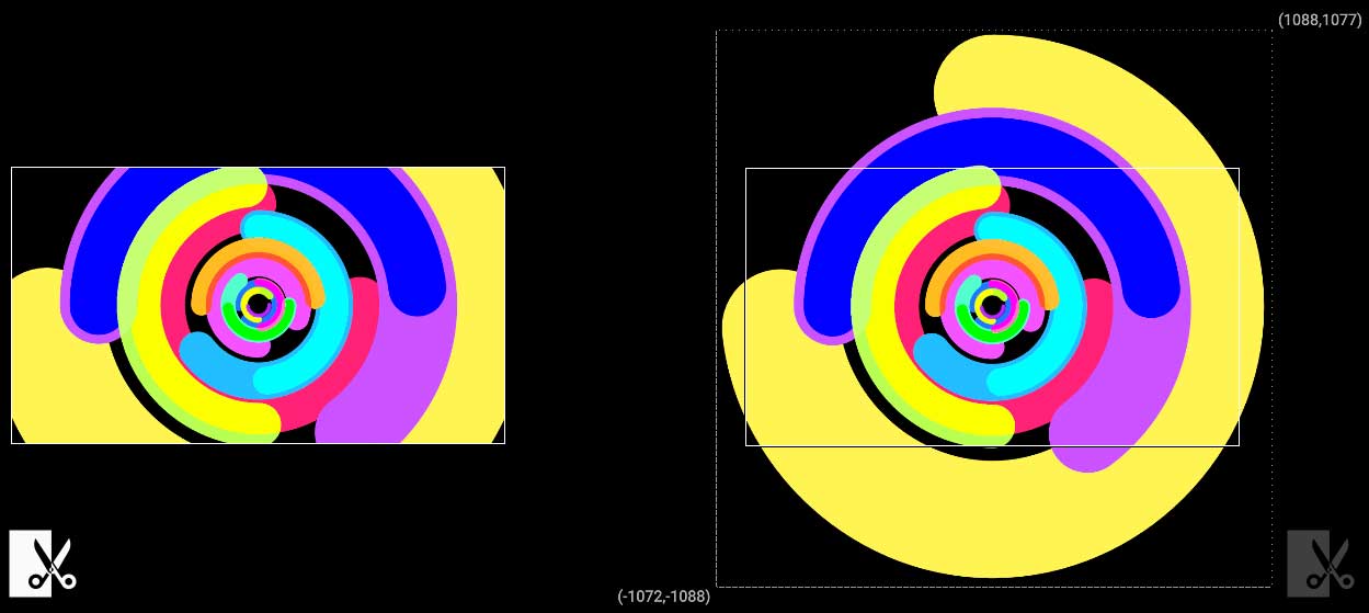 Rognage du visualiseur